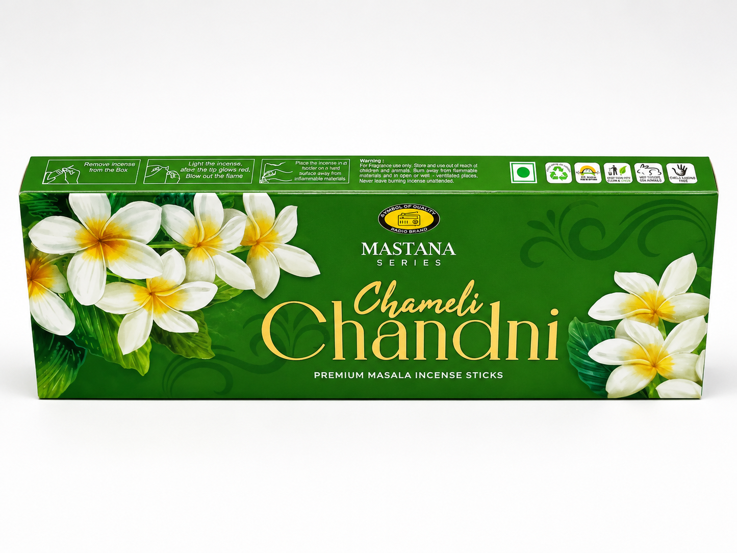 Chameli Chandni Premium Masala Incense Sticks Long-Lasting Floral Fragrance