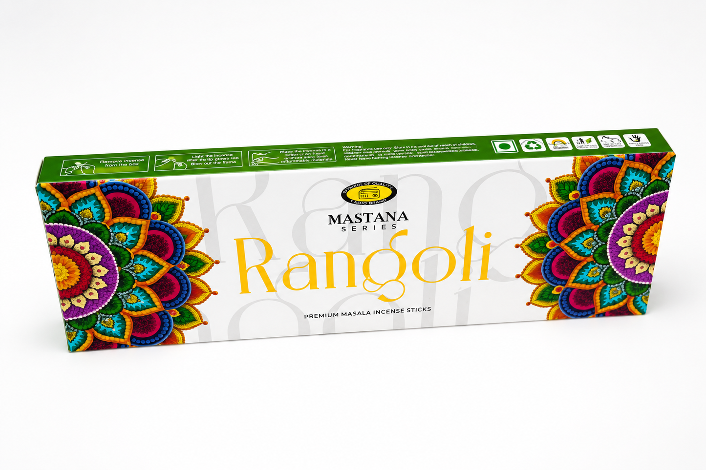 Rangoli Premium Masala Incense Sticks Long-Lasting Floral Fragrance