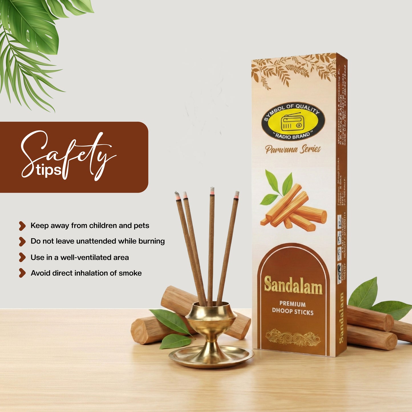 Sandalam Premium Dry Long Dhoop Sticks