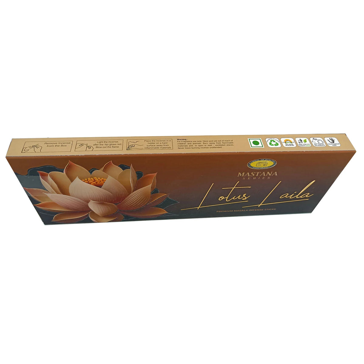 Lotus Laila Premium Masala Incense Sticks Long-Lasting Lotus Fragrance