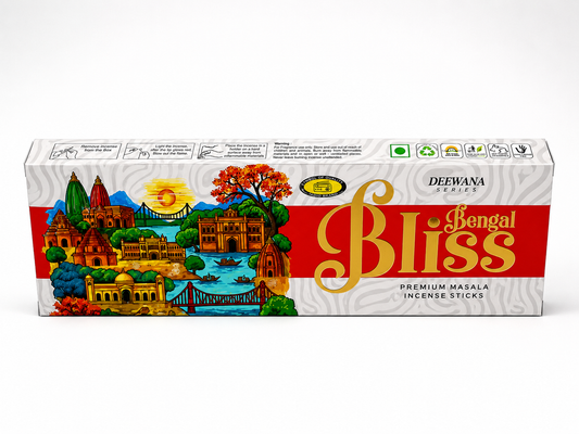 Bengal Bliss Premium Masala Incense Sticks Long-Lasting Natural Fragrance