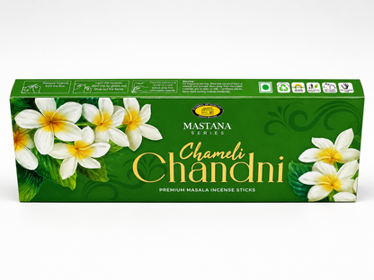 Chameli Chandni Premium Masala Incense Sticks Long-Lasting Floral Fragrance