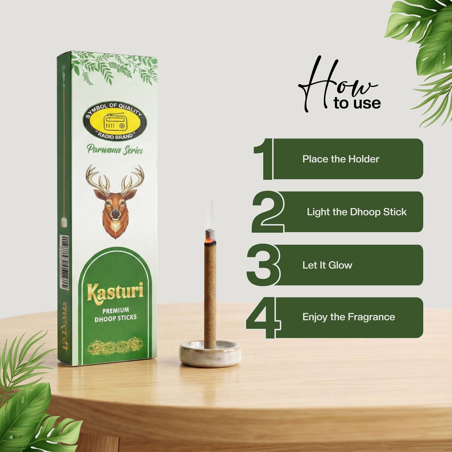 Kasturi Premium Dry Long Dhoop Sticks