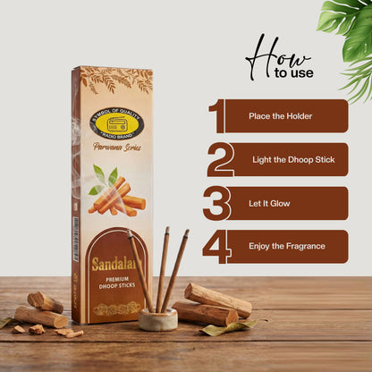 Sandalam Premium Dry Long Dhoop Sticks