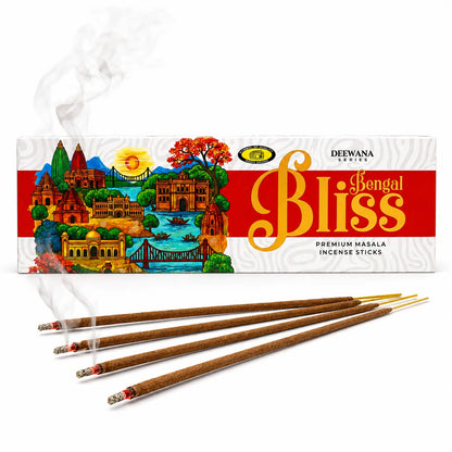Bengal Bliss Premium Masala Incense Sticks Long-Lasting Natural Fragrance