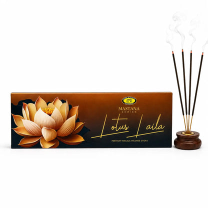 Lotus Laila Premium Masala Incense Sticks Long-Lasting Lotus Fragrance